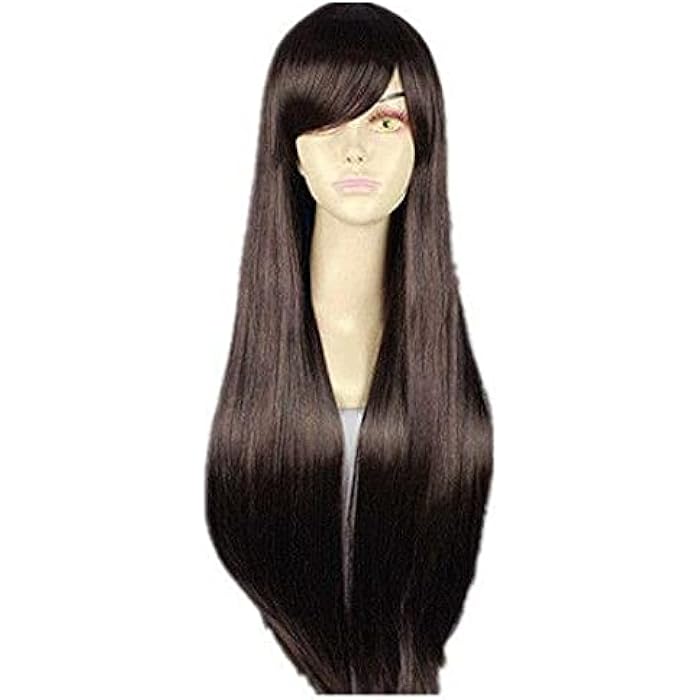 DILLARDS Uni-Color Long Non-Thermal And Washable Wig - Dark Chocolate Brown, 2724331052498 - Image 1
